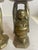 Indian Vintage Brass Buddha Altar Candle Holders - A Pair For Sale - Image 3 of 12