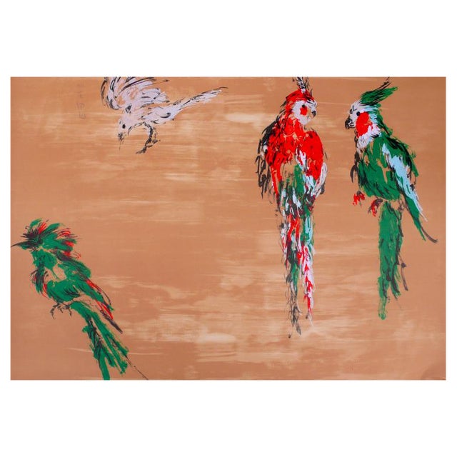Tian-Tian Wang, Treasure Birds, 2008, Lithograph For Sale