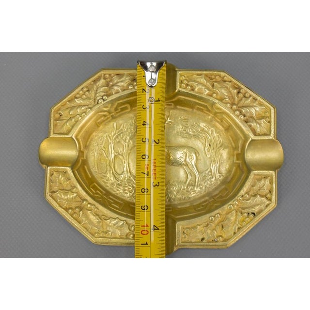 French Cast Bronze Ashtray with Stag Motif, 1950s For Sale - Image 18 of 18