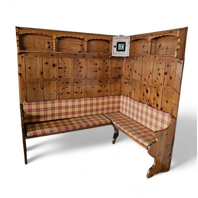 Brown Tiroler Corner Panels and Bench, 1950s For Sale - Image 8 of 18