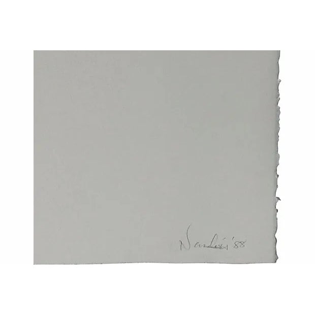 Vintage C.1988 New York State Arts College Student -Artist Female Nude Figure Drawing For Sale - Image 4 of 4