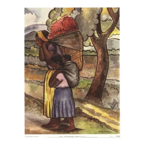 Diego Rivera Flower Vendor With Child, 2000