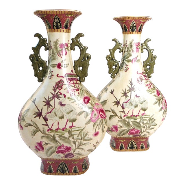 Large Mantel Vases by Toyo Raymond Waites a Pair Chairish