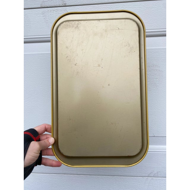 Mid-Century Modern Mid Century Modern Metal Serving Tray For Sale - Image 3 of 6
