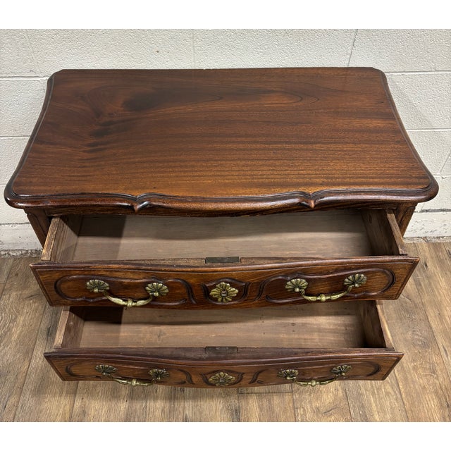 Vintage French Provincial Louis XV Style Carved Commode Dresser Chest of Drawers For Sale - Image 12 of 12