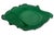 Art Deco malachite glass fish bowl. Molded in translucent green malachite glass, the bowl is formed as a stylized fish...