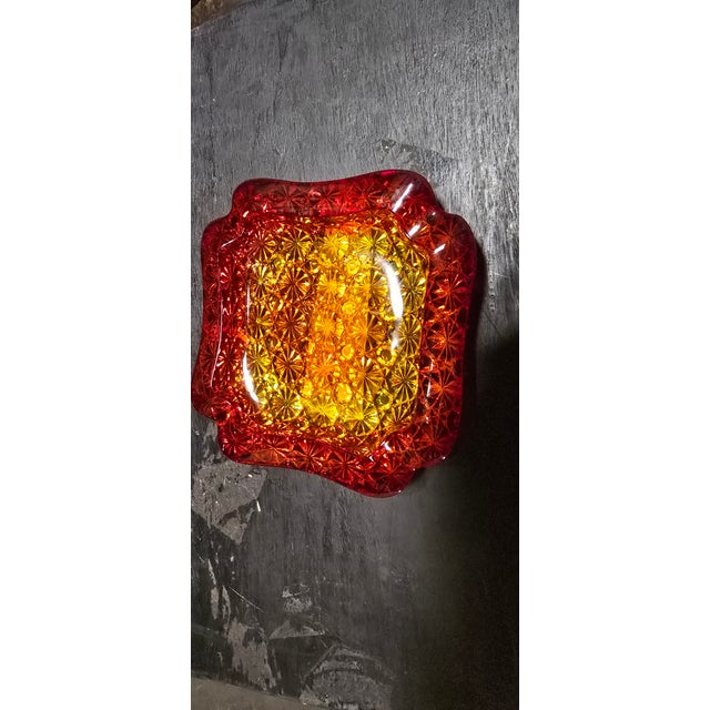 Fenton Art Glass Company 1970s Daisy and Buttons Glass Ashtray For Sale - Image 4 of 6