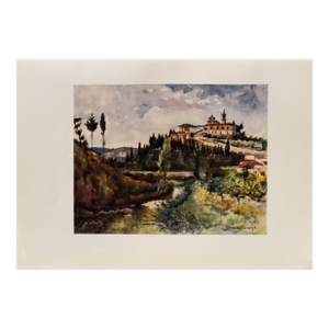 1905 Italian Original Print - The Cistercian Convent - From Book Florence & Some Tuscan Cities (1905)