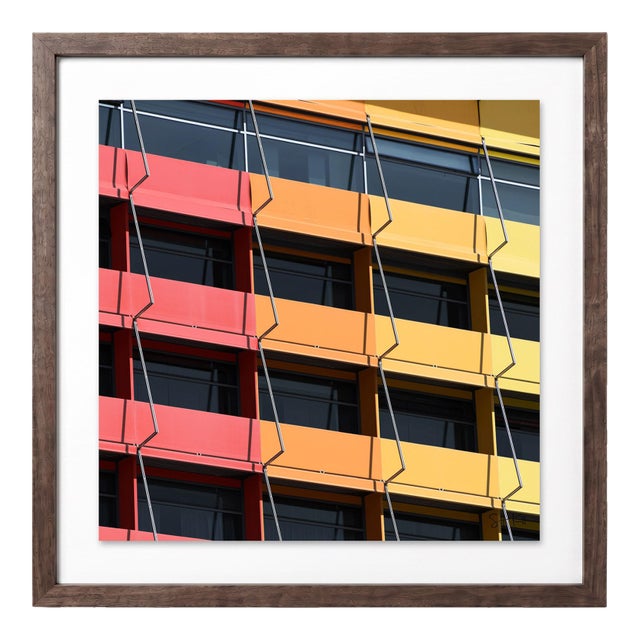 “Puerta America 03” Giclee Archival Pigment Print 18x18 Framed in Walnut For Sale