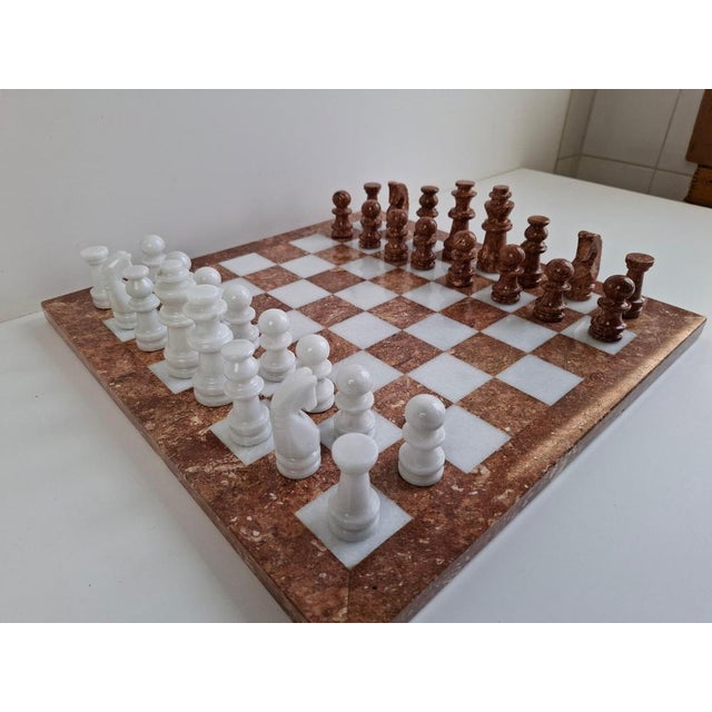 1970s Mid-Century Modern German Marble Stone Chess Set, 1970s For Sale - Image 5 of 18
