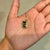 American 5.5ct Emerald Cut Green Tourmaline & Baguette Diamond Pendant in 14k Yellow Gold For Sale - Image 3 of 14