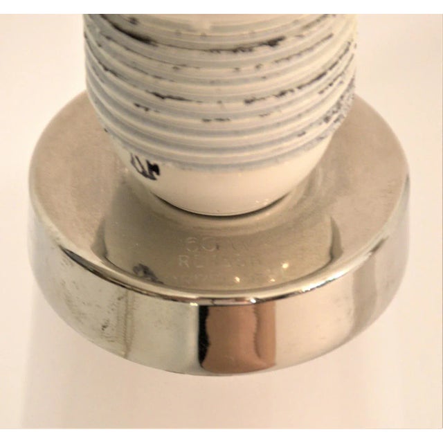 White Doublecoated Glass Table Lamps by Carl Fagerlund for Orrefors, 1950s, Set of 2 For Sale - Image 9 of 11