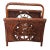 1970s Coastal Bamboo & Wicker Magazine Rack For Sale