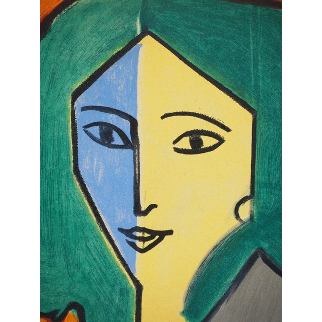 Henri Matisse, Portrait in Blue, Green and Yellow, Lithograph For Sale - Image 4 of 6