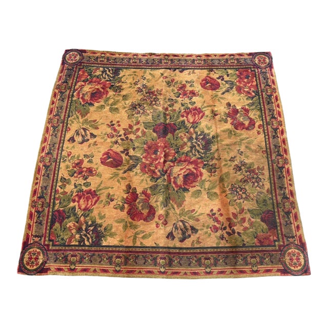 Vintage Italian Aubusson / Savonnerie Style Floral Carpet by Society Collezione Tappeti, Made in Italy For Sale