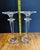 Glass Vintage Kristall Krisla Italy Crystal Candlestick Holders- Set of 2 For Sale - Image 7 of 7