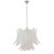 Murano Glass Leaves Opal Color Suspension Chandelier, Italy, 1990s For Sale - Image 11 of 11