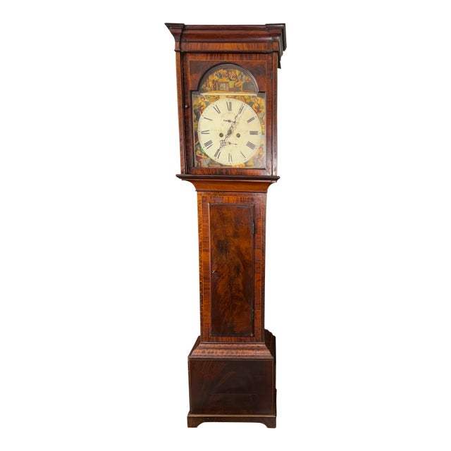 Early 19th Century Scottish Regency Grandfather Clock For Sale