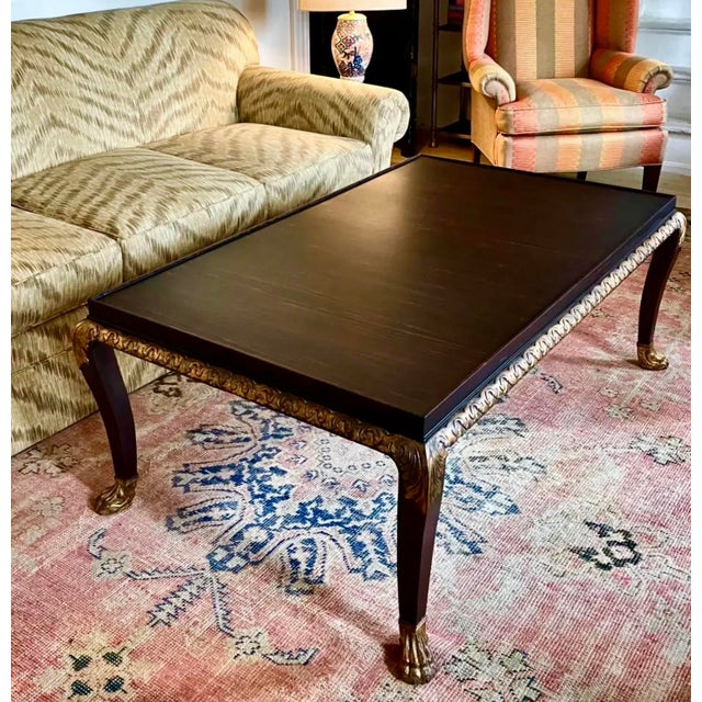 Early 21st Century Regency Macassar Ebony and Walnut Coffee Table by Baker Furniture For Sale - Image 5 of 12