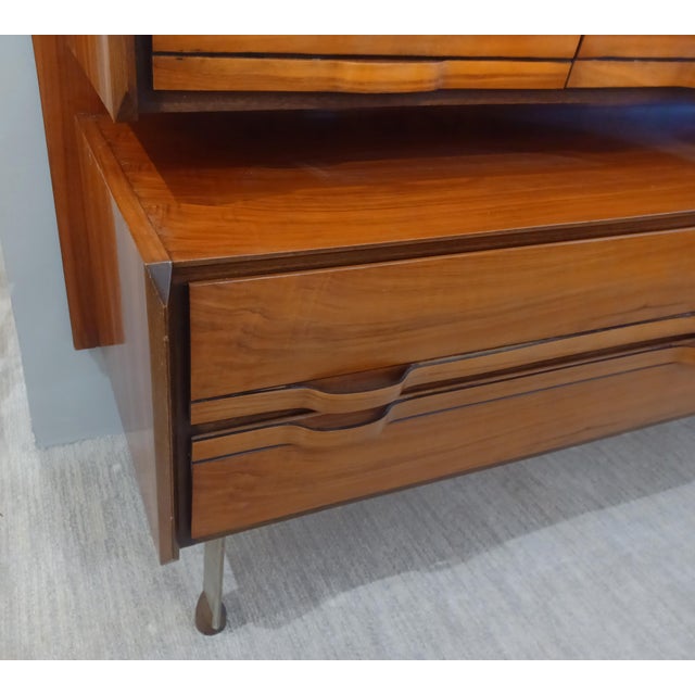 Brown Credenza by Gianfranco Frattini for La Permanente Mobili Cantù , Italy 1960 For Sale - Image 8 of 9