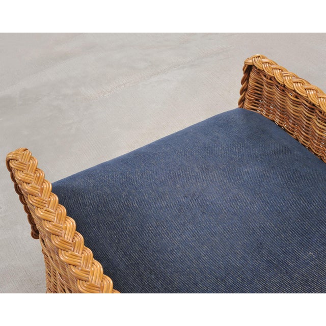 Set of Three Bielecky Brothers Rattan and Wicker Lounge Chairs For Sale - Image 10 of 18