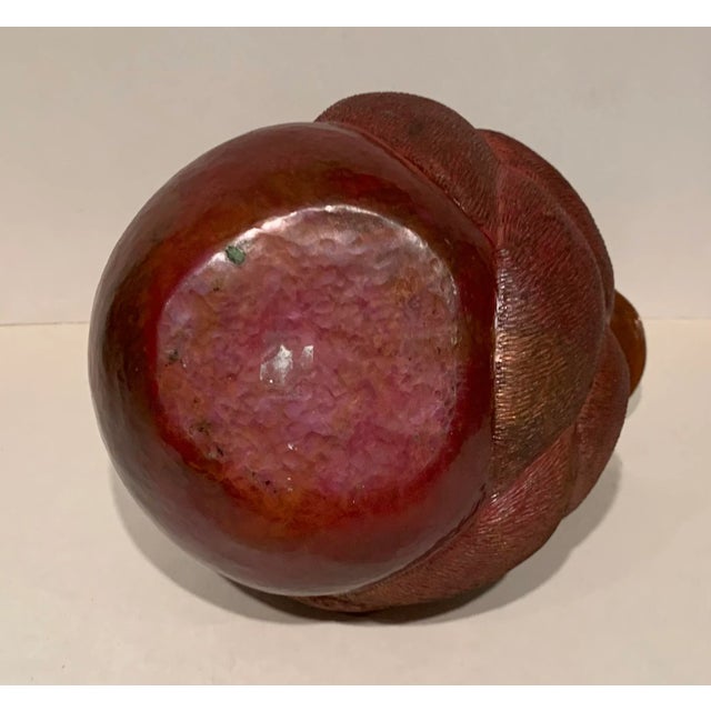 Metal 1950s Vintage Hammered Copper Vessel For Sale - Image 7 of 12