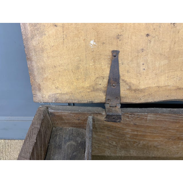 18th Century Elm Coffer, 1750 For Sale - Image 6 of 14