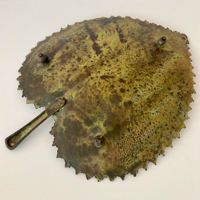 Bronze Leaf Centerpiece Sculpture #6 For Sale - Image 11 of 12