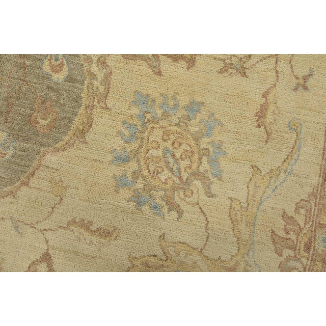 Ziegler Rug 5’10” X 6’4” Beige Wool Traditional Hand-Knotted Oriental Carpet For Sale - Image 4 of 12