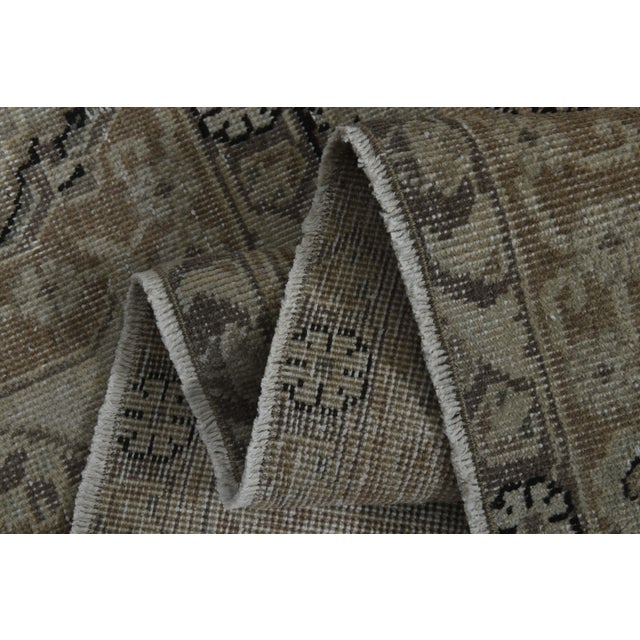 1970s 1970s Vintage Persian Handmade Wool Cotton Orange Area Rug For Sale - Image 5 of 11