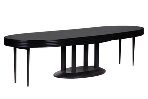 Black Adjustable Dining Table attributed to Otto Prutscher, 1890s