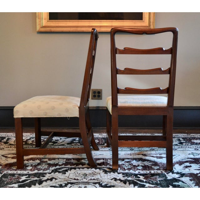 Late 20th Century 20th Century Ladder Back Chairs by Kittinger - Set 6 For Sale - Image 5 of 10