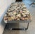 Metal Mid 20th Century Milo Baughman Style Floral Upholstered Chrome Bench For Sale - Image 7 of 9
