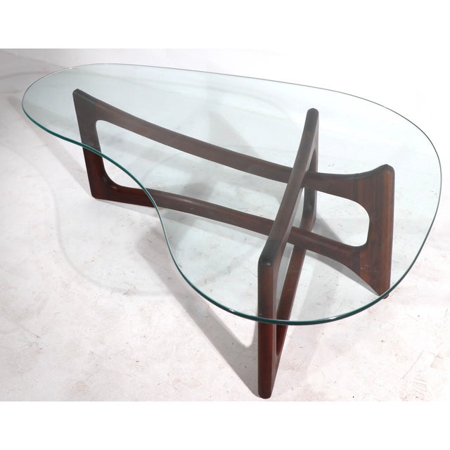 Adrian Pearsall Mid Century Amoeba Form Coffee Table For Sale - Image 4 of 10