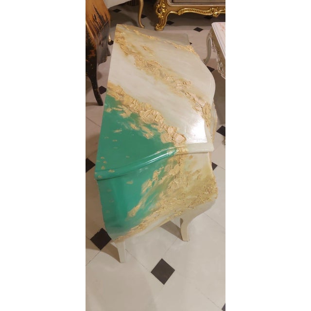 1960s Vintage Artistic Hand-Painted Bombe Commode For Sale - Image 5 of 6