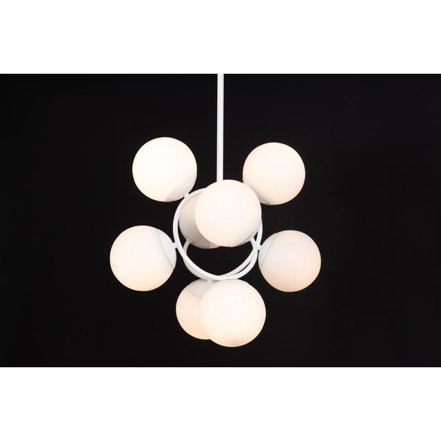 Mid-Century Orbital Pendant Lamp attributed to Kaiser Idell / Kaiser Leuchten, Germany, 1970s For Sale - Image 10 of 14