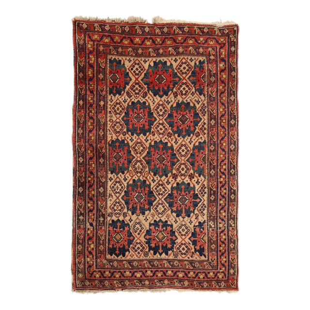 4'x6' Vintage Persian Rug | Vintage Tribal Area Rug For Sale