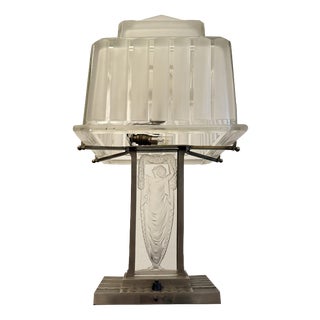 Art Deco Table Lamp from Hettier & Vincent, 1930 For Sale