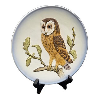 Late 20th Century Owl Plate by Goebel For Sale