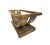 Rare 40s Solid Wood Coffee Table W/Glass Top Attributed to Brown Saltman - Refinished For Sale - Image 9 of 14