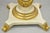Late 20th Century Late 20th Century Italian Regency Cream & Gold Gilt Lacquered Urn Pedestal Dining Table - 3 Leaves For Sale - Image 5 of 16