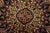 Blue Tabriz Rug 6’6” X 9’7” Blue Wool Vintage Traditional Hand-Knotted Carpet For Sale - Image 8 of 15