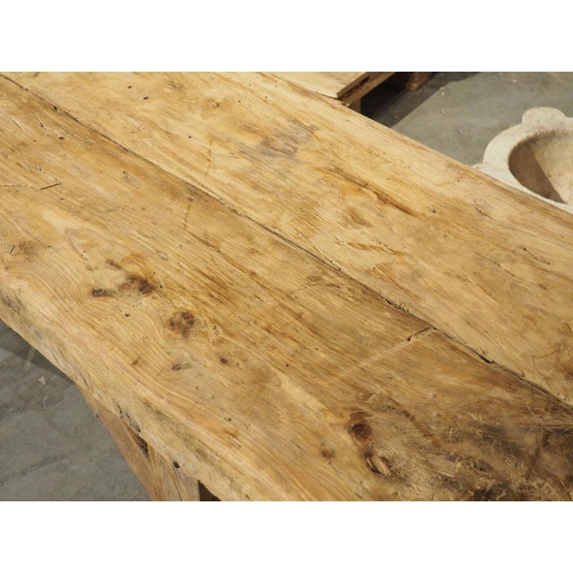 1940s 1940s French Elm Aviation Work Bench For Sale - Image 5 of 12