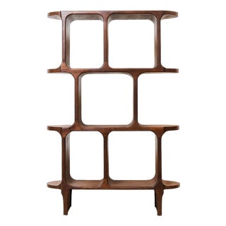 Exclusive Solid Walnut Atomic Shelf For Sale