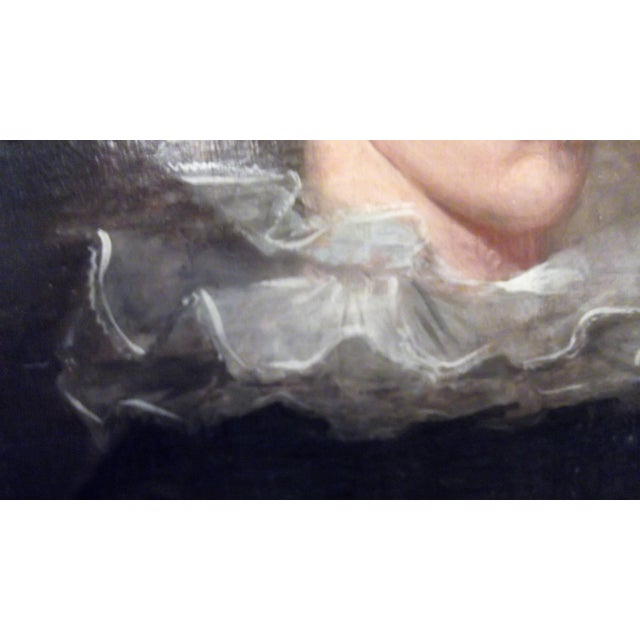 William IV Original Antique 19th Century Oil Painting Portrait of an Aristocratic Lady For Sale - Image 3 of 8