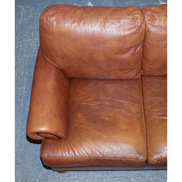 Tan Leather Cordoba Two-Seater Sofa from Tetrad For Sale - Image 12 of 18