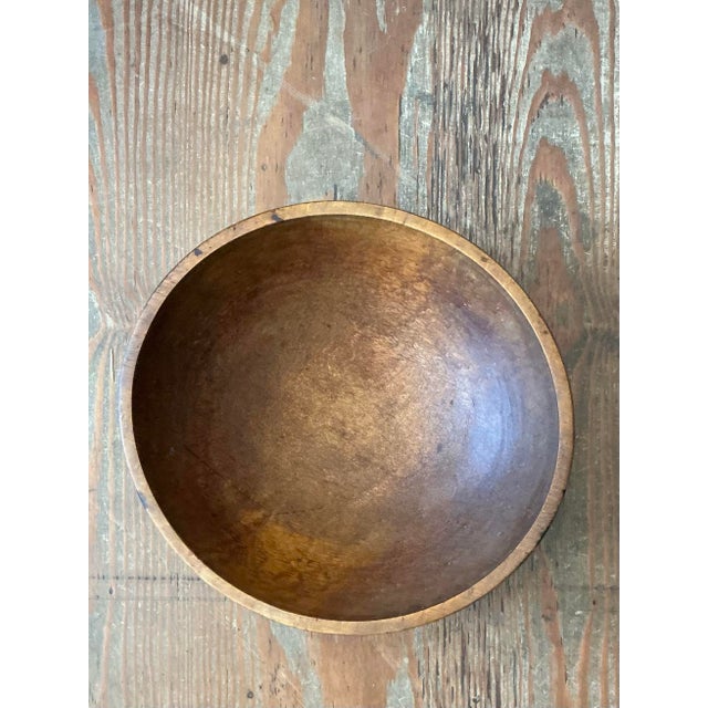 Vintage Large Wood Salad Bowl For Sale - Image 11 of 12
