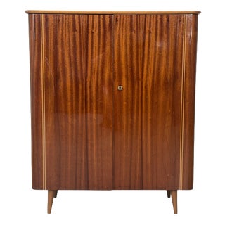 Mid-Century Mahogany Wardrobe, 1960s For Sale