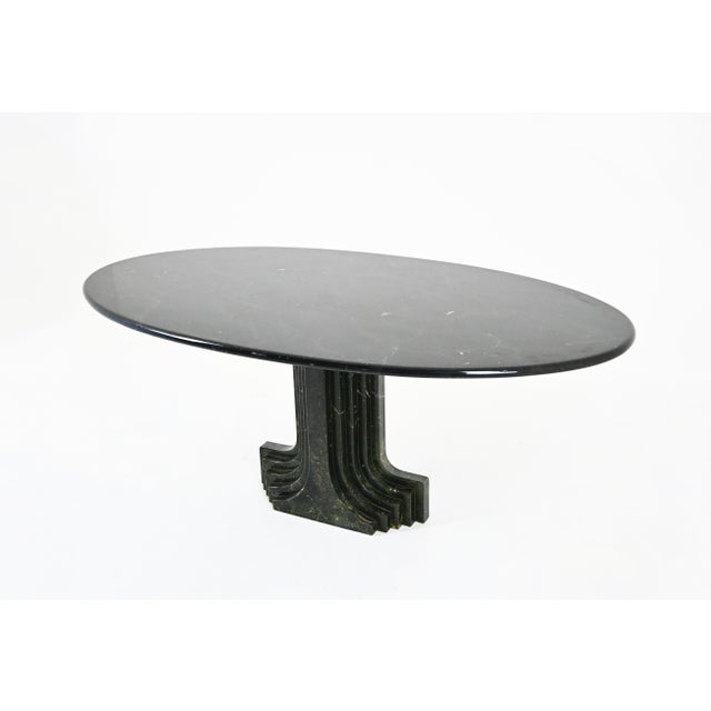 Stone Argo Oval Dining Table by Carlo Scarpa for Simon Gavina, 1970s For Sale - Image 7 of 13