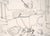 Paper The Artist at Her Easel - Figurative Drawing in Pen on Paper For Sale - Image 7 of 8